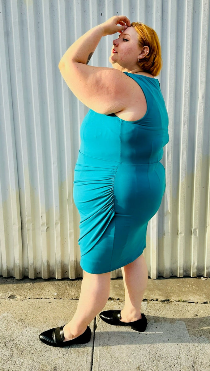 Lane bryant teal sales dress