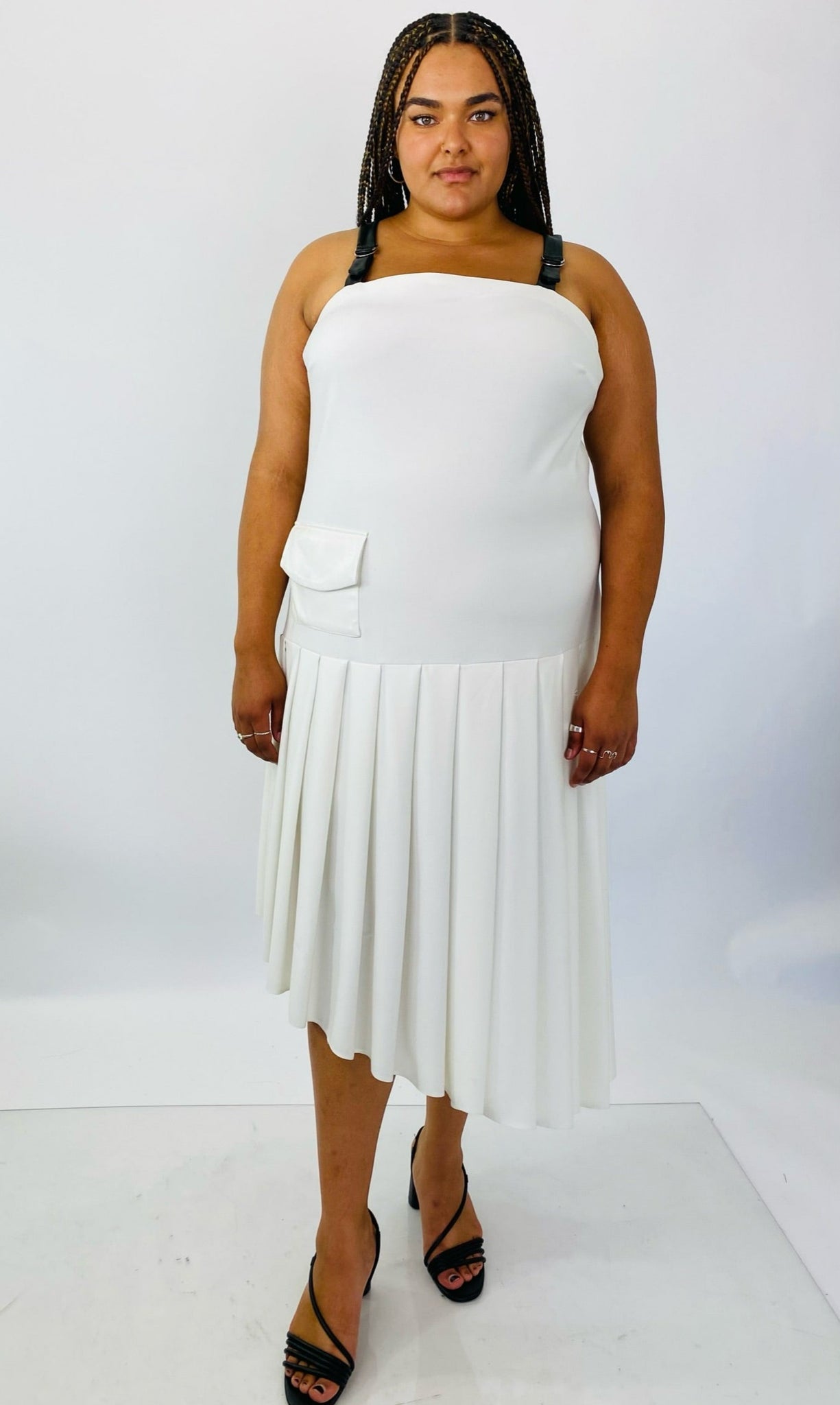 White leather 2024 skirt size 16