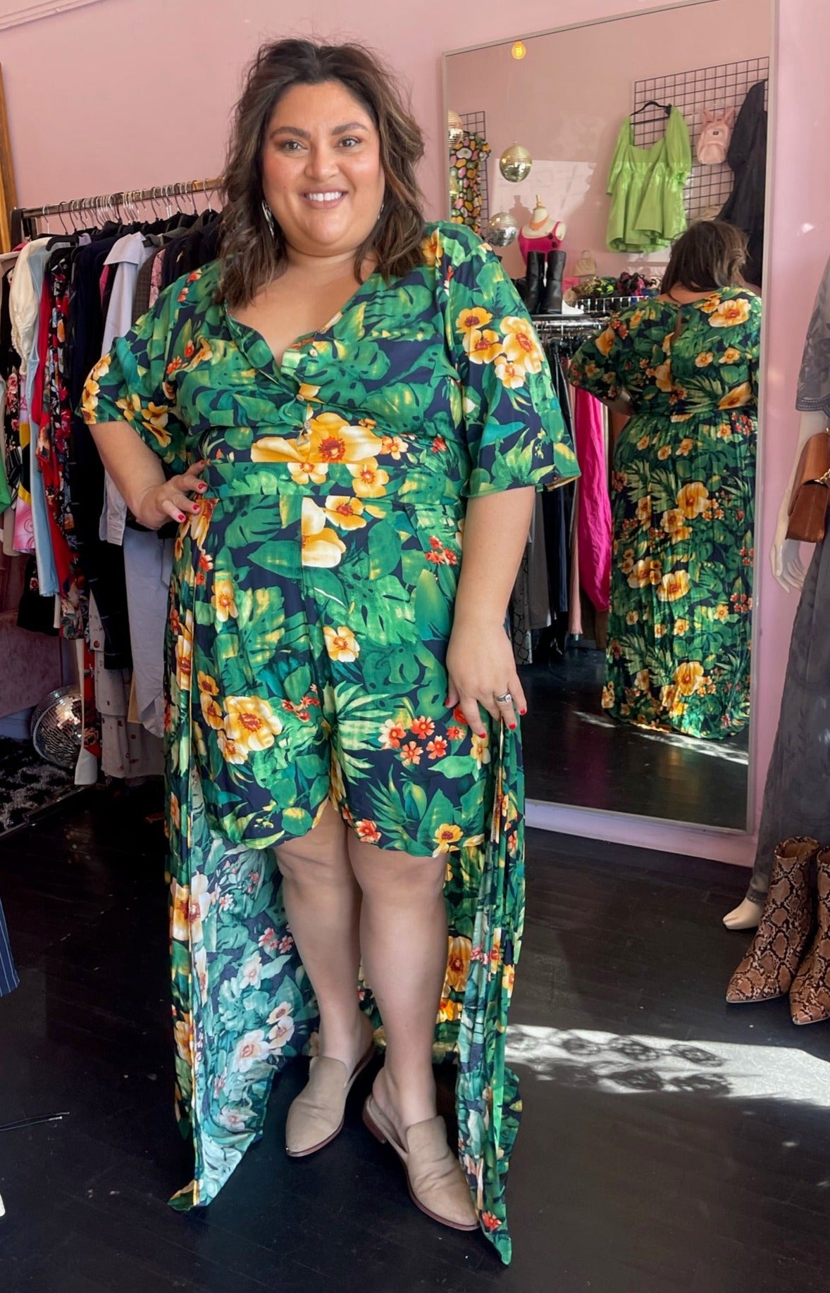 Tropical hot sale maxi romper